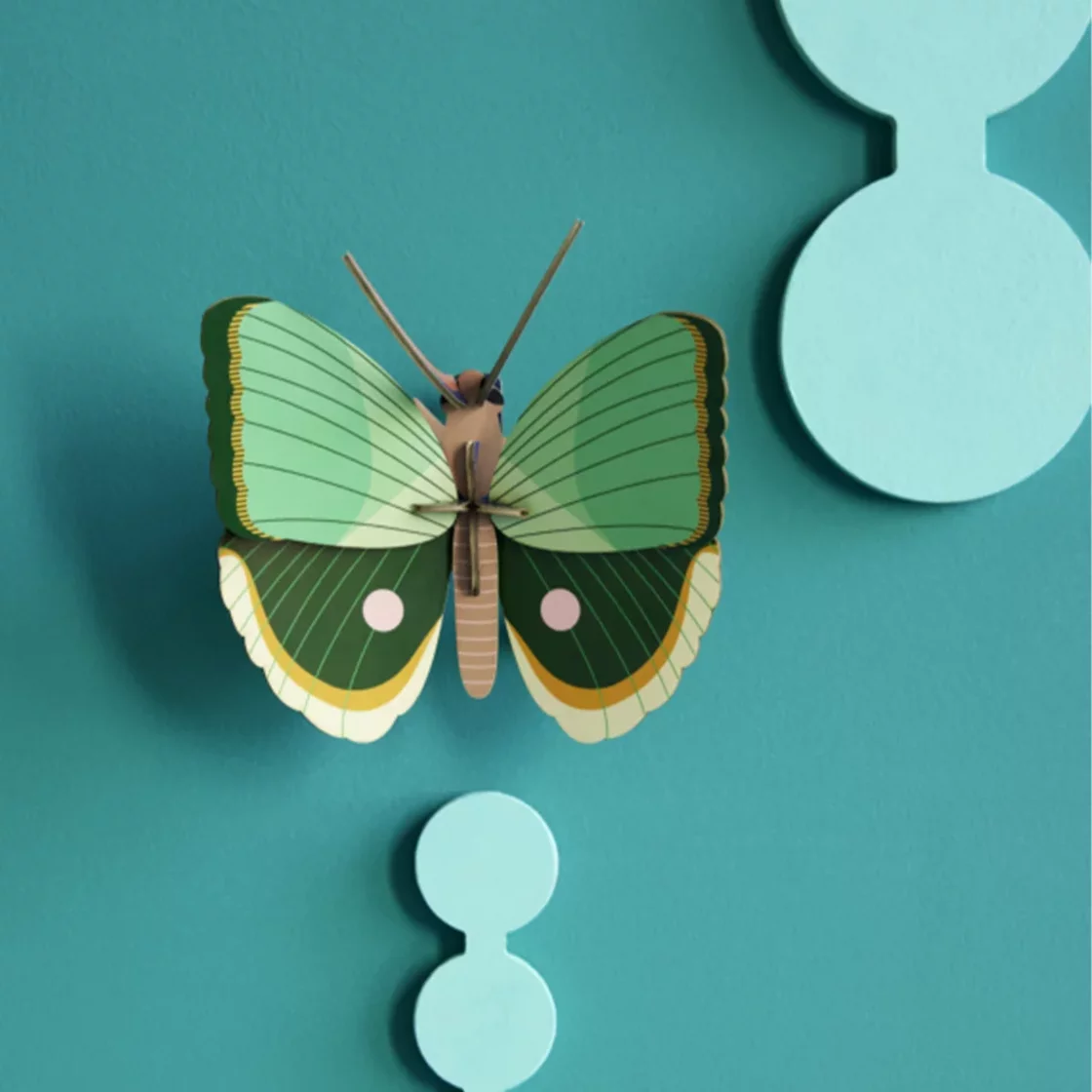R34. Fern Striped Butterfly Wall Art * Studio ROOF