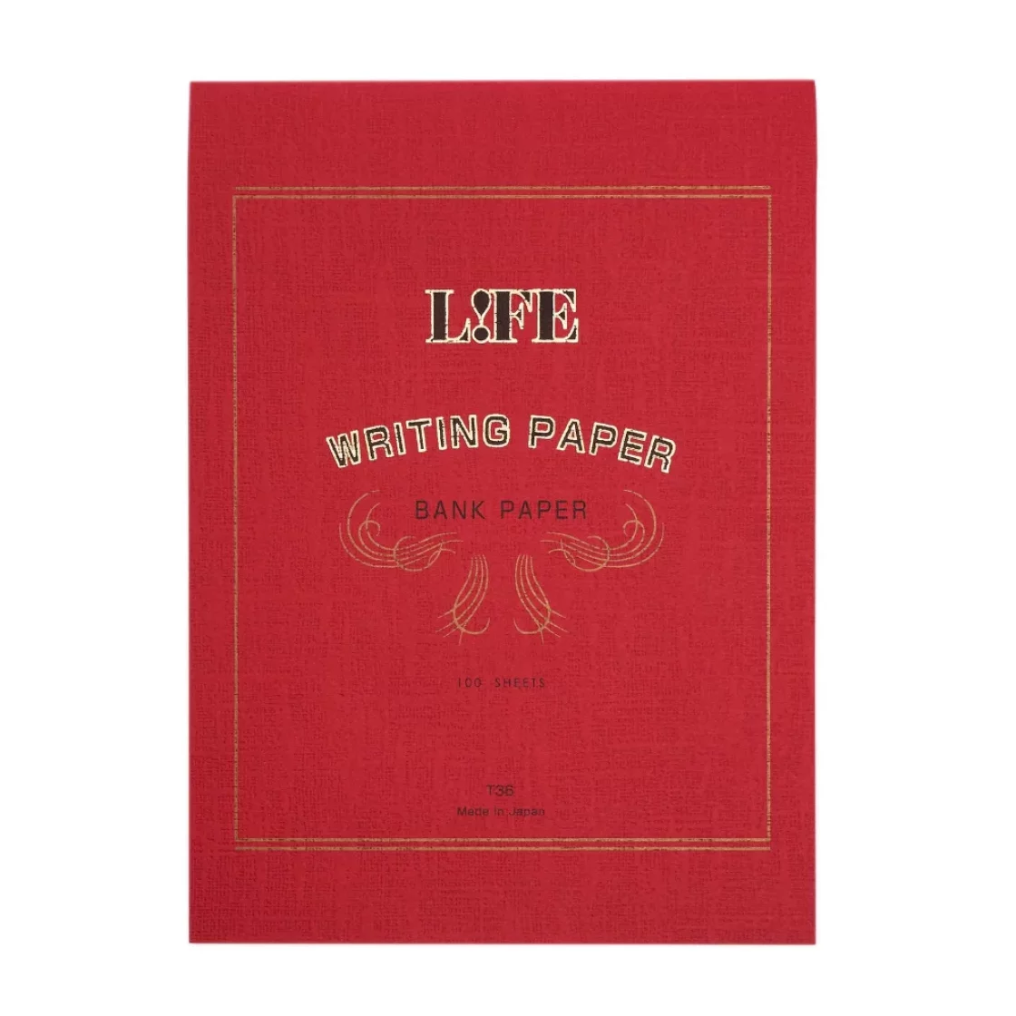 Red Bankpaper A5 writing pad * Life