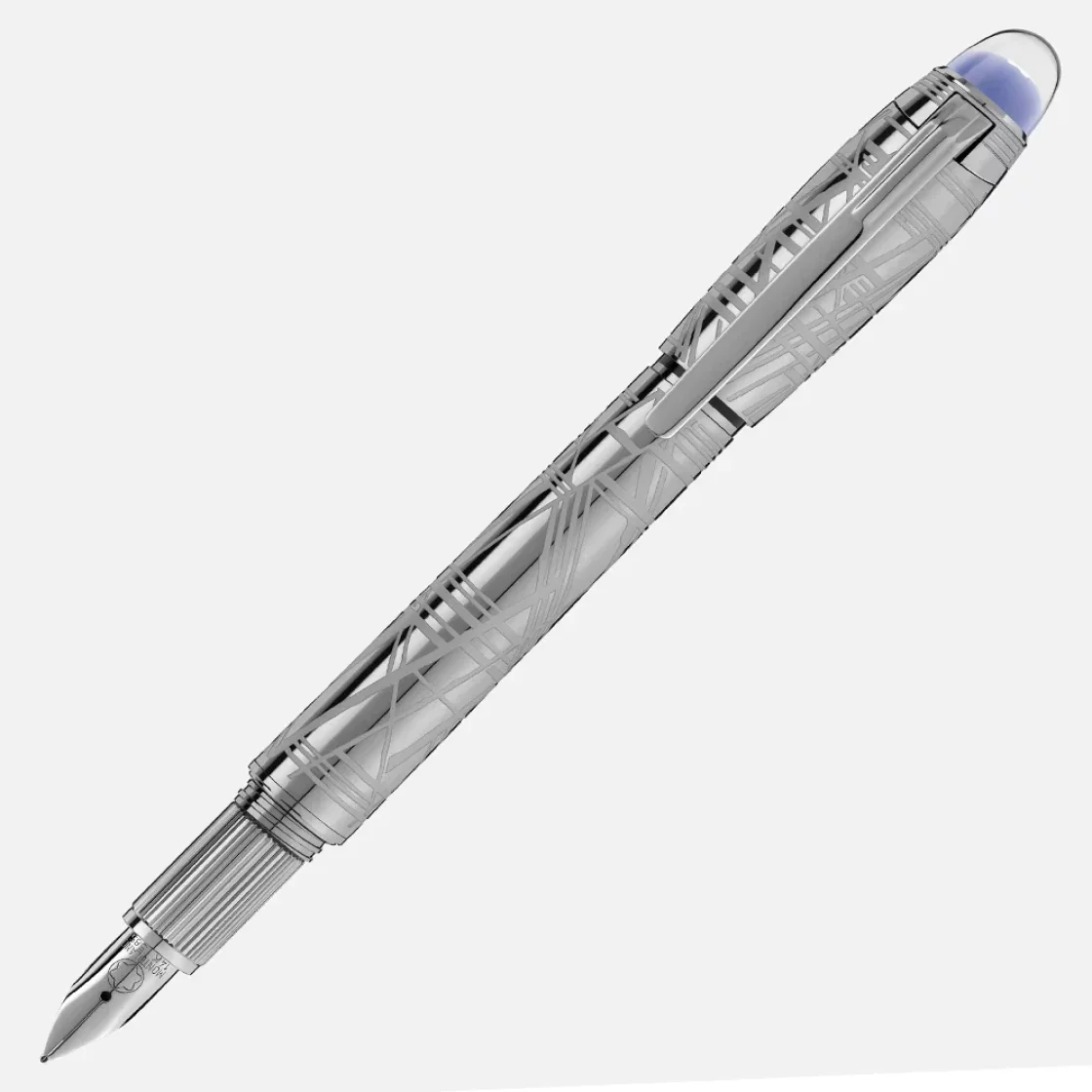 Starwalker SpaceBlue Metal Fountain Pen 130218 * Montblanc