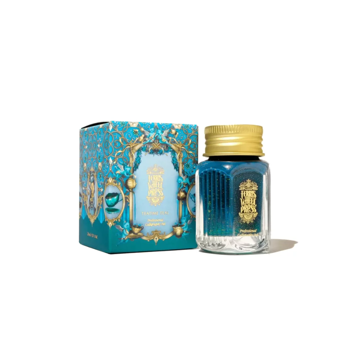 Teatime teal, calligraphy ink 28ml * Ferris Wheel Press