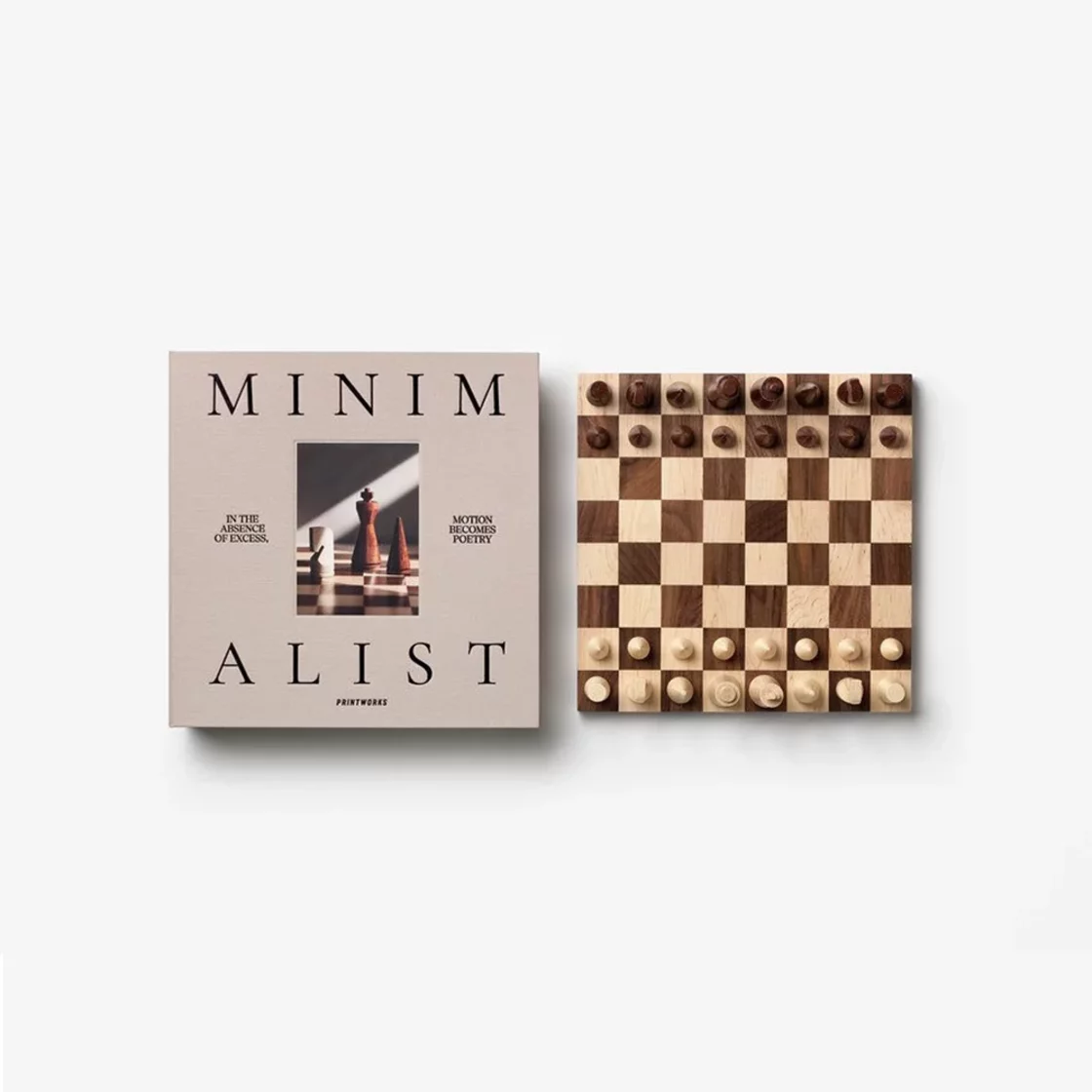 The Minimalist, Wood Chess, Board Game * Printworks