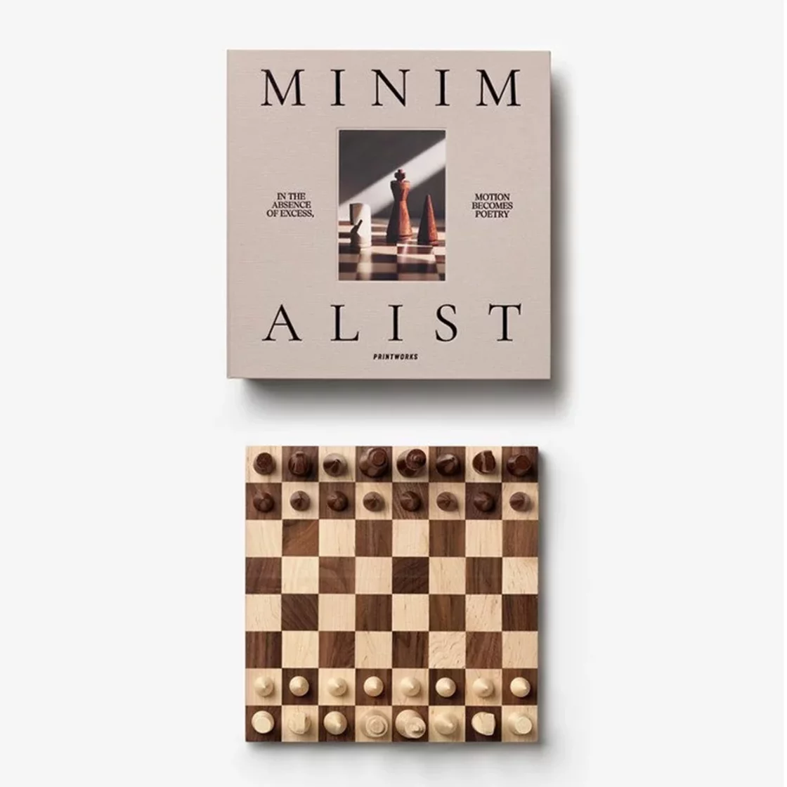 The Minimalist, Wood Chess, Board Game * Printworks