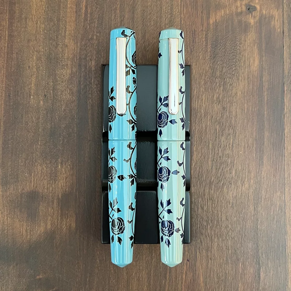WPic. Ama Iro Blue Roses II Writer Piccolo Fountain Pen * Nakaya