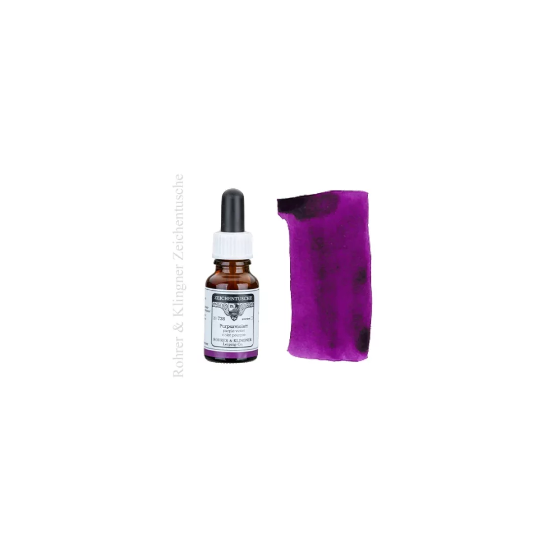 Zeichentusche Purpurviolett, pigment ink * Rohrer & Klingner 