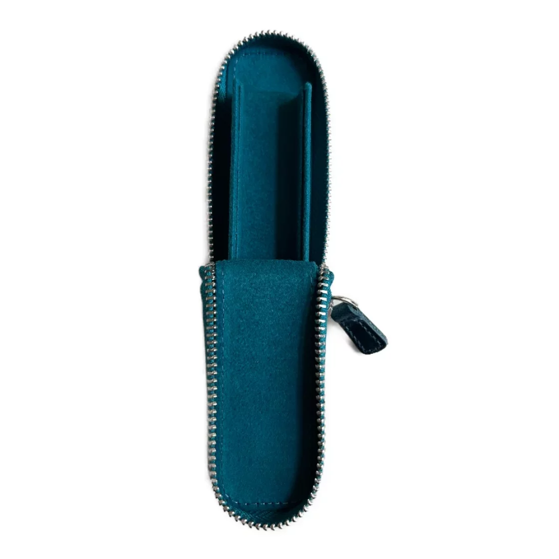 Zippered Single Pen Case Oversized Ocean Blue * Galen Leather