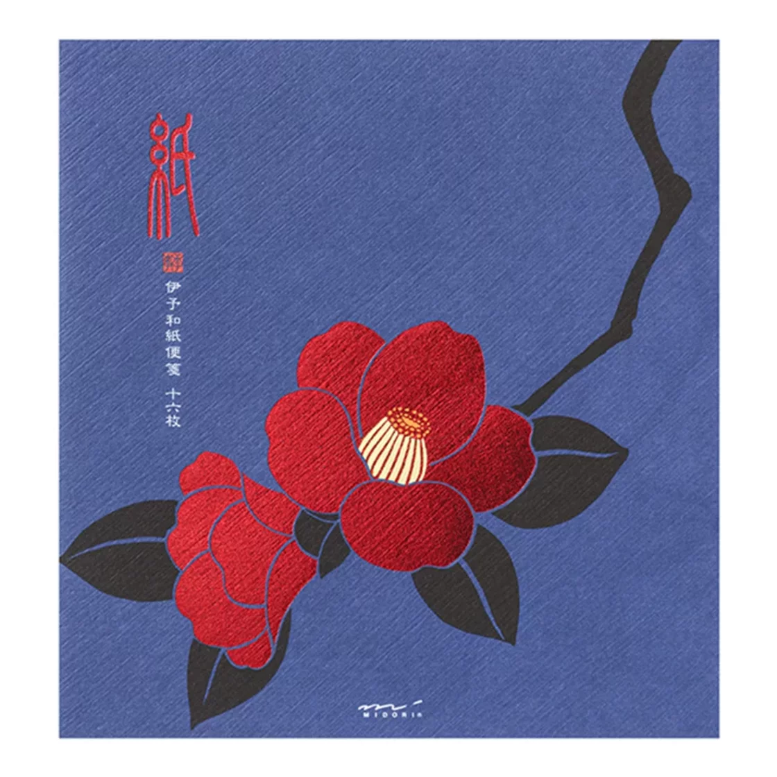 76.1 Red Camelia Letter Paper * Midori