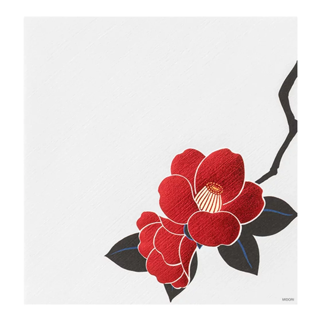 76.1 Red Camelia Letter Paper * Midori