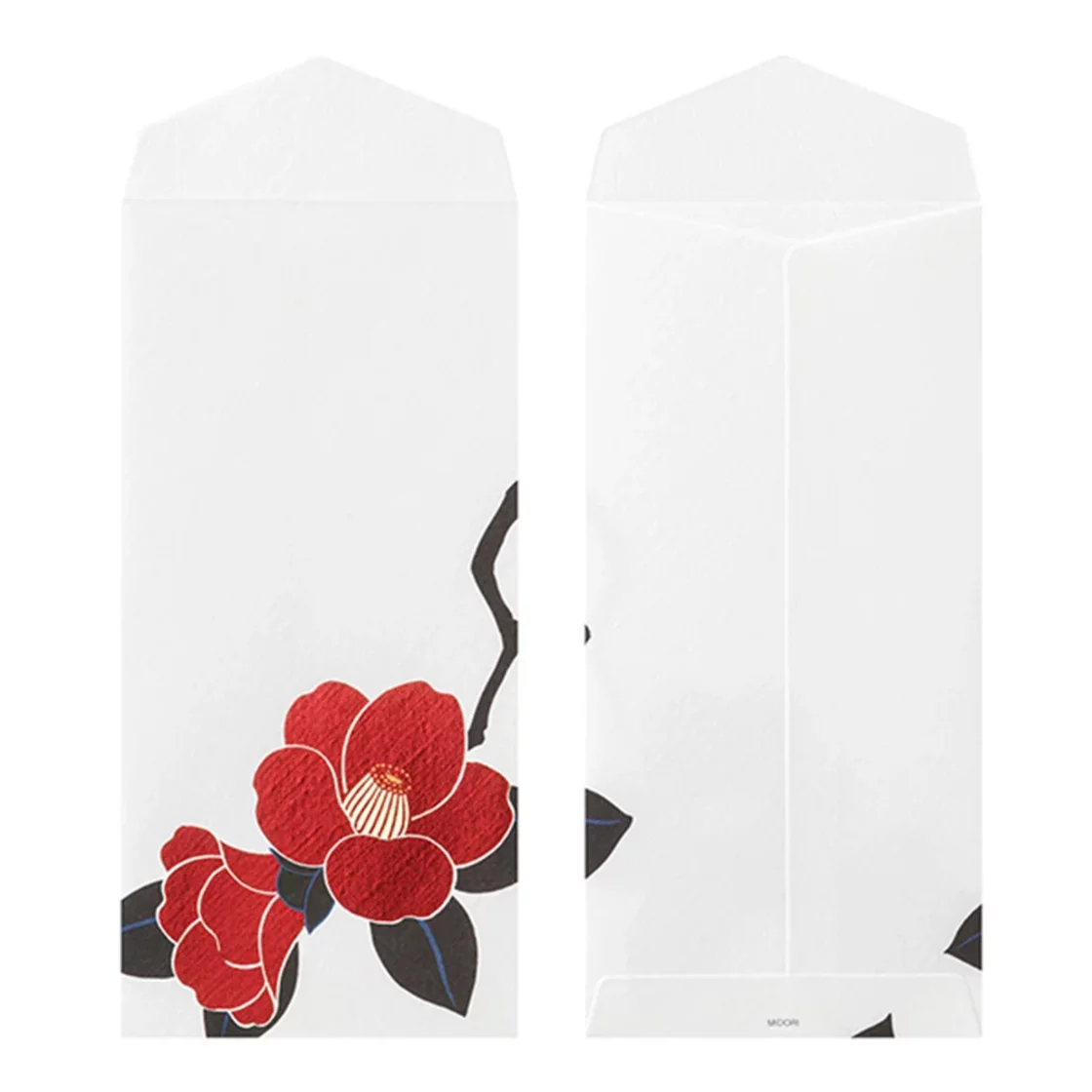 76.2 Red Camelia Envelopes * Midori