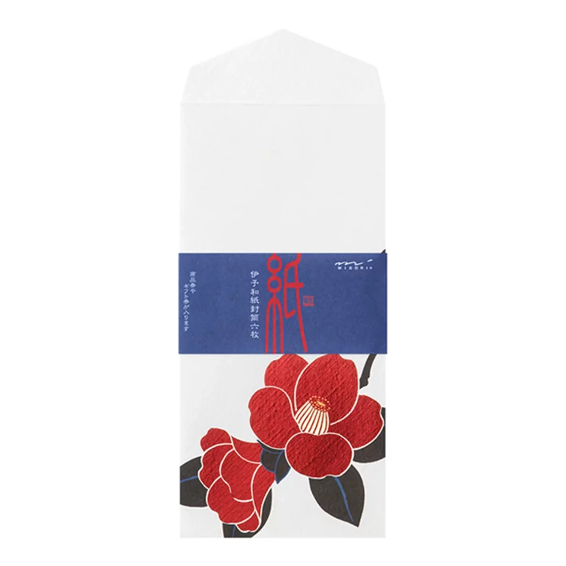 76.2 Red Camelia Envelopes * Midori