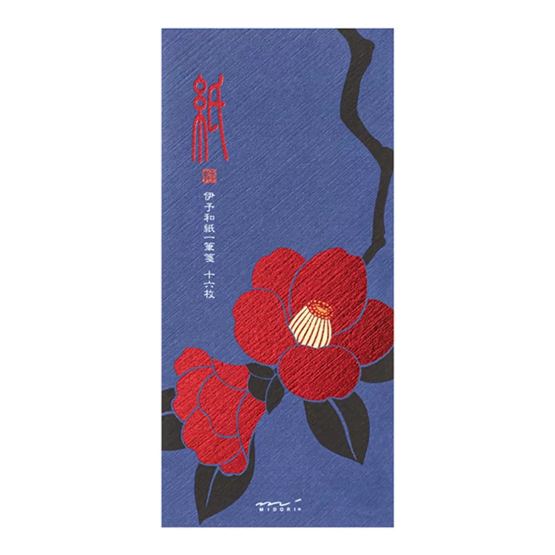 76.3 Red Camelia Message Pad * Midori