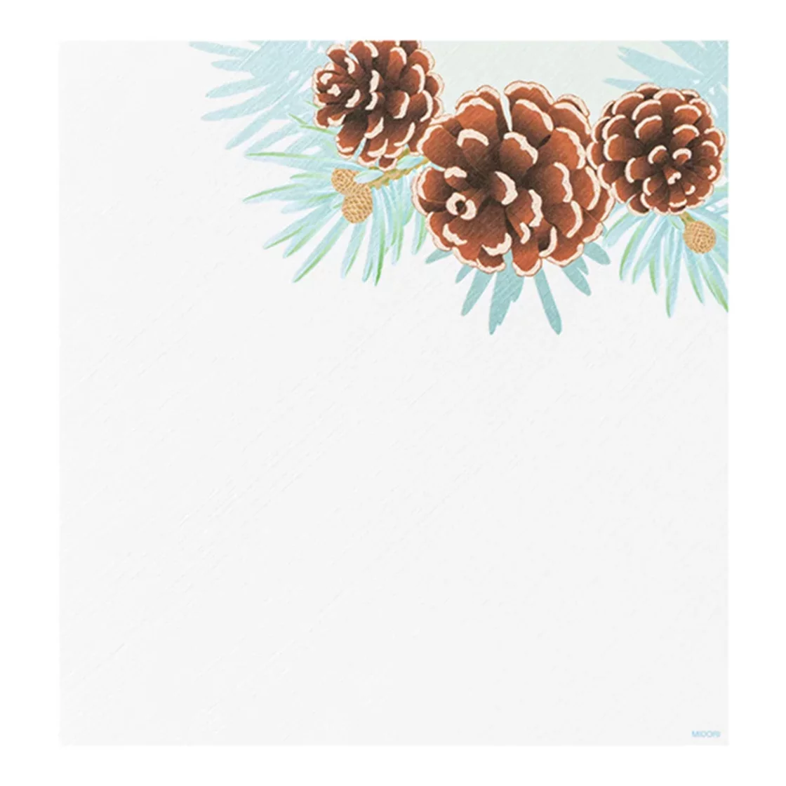 77.1 Pine Cones Letter Paper * Midori