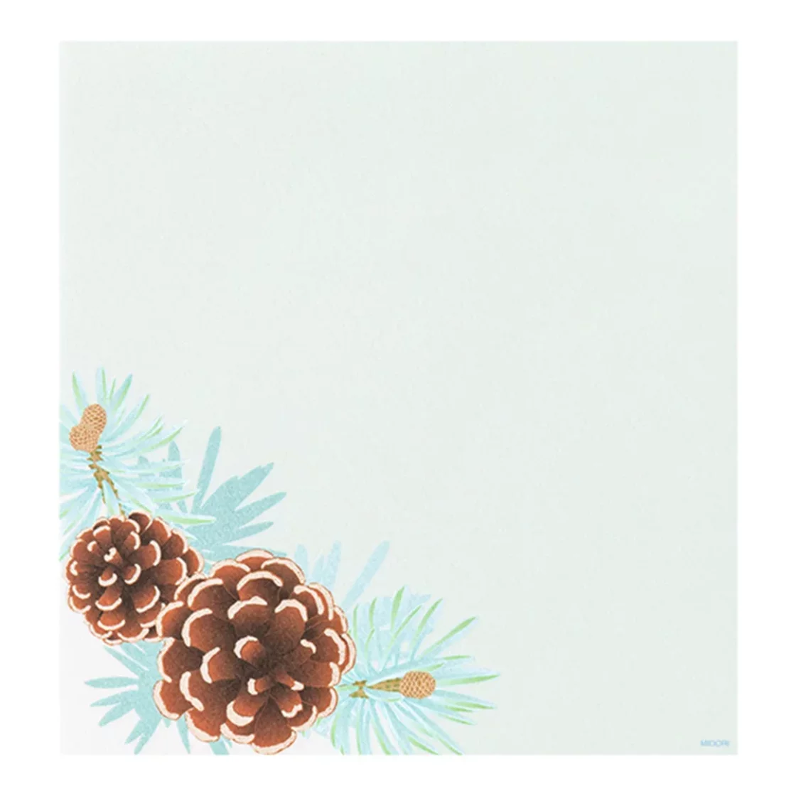77.1 Pine Cones Letter Paper * Midori