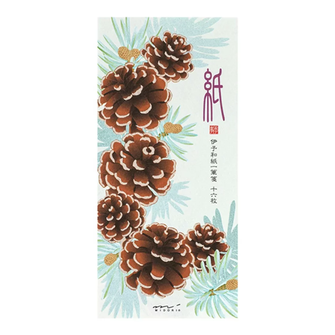 77.3 Pine Cones Message Pad * Midori