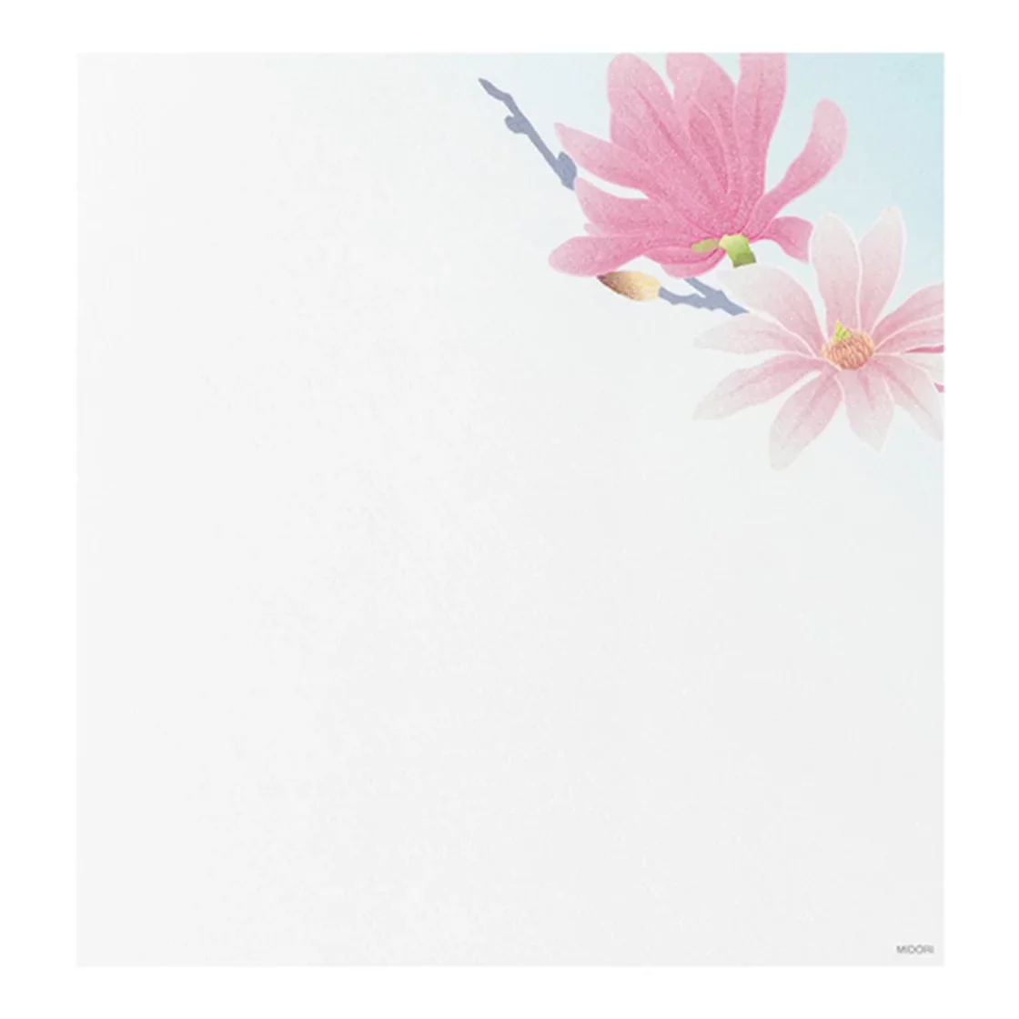 78.1 Star Magnolia Letter Paper * Midori