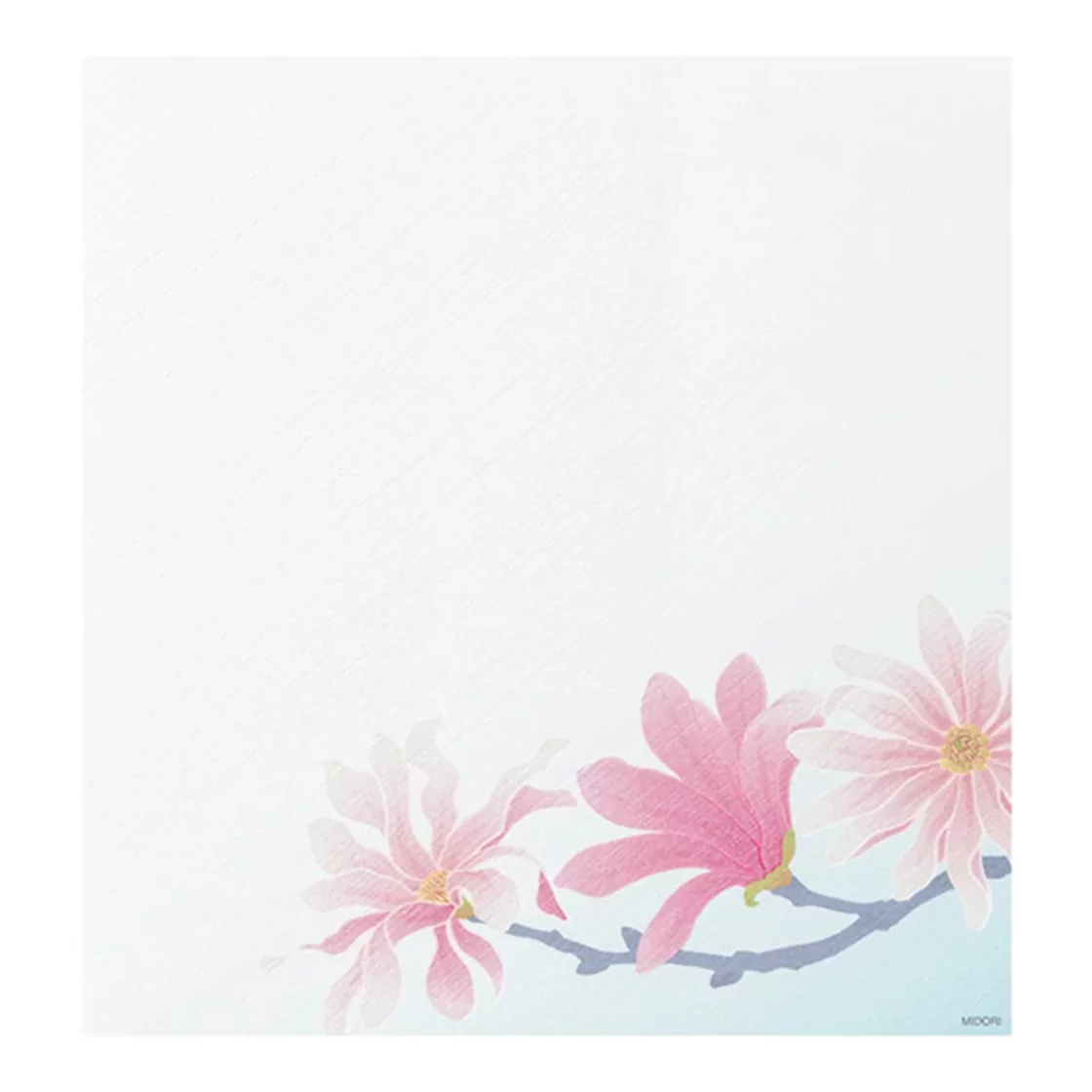 78.1 Star Magnolia Letter Paper * Midori