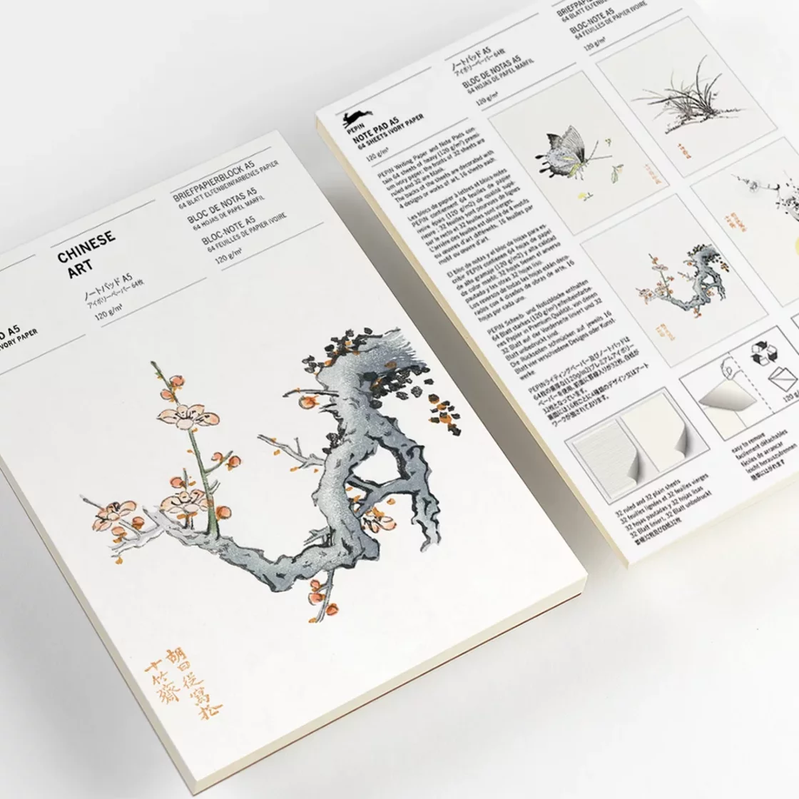 A5NP02 Chinese Art * A5 Note Pad * Pepin Press