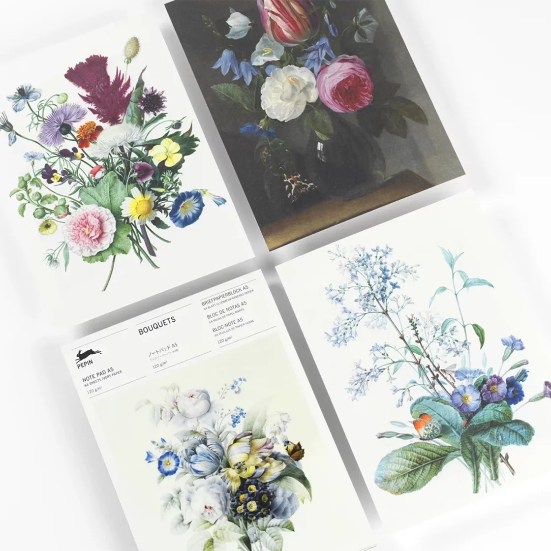 A5NP55 Bouquet * A5 Note Pad * Pepin Press
